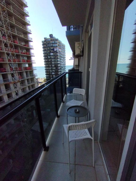Balkón nebo terasa v ubytování Davka Apartments