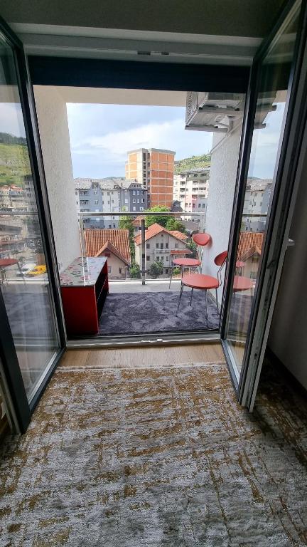 Balkón nebo terasa v ubytování CityLux - Tutin