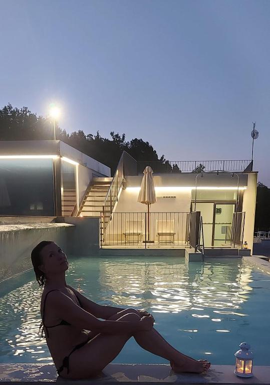 Bazén v ubytování La Locanda di Petriolo nebo v jeho okolí