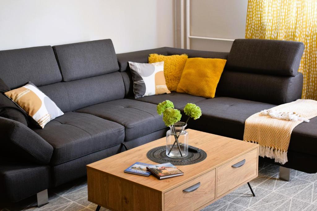 Posezení v ubytování Shine Apartman
