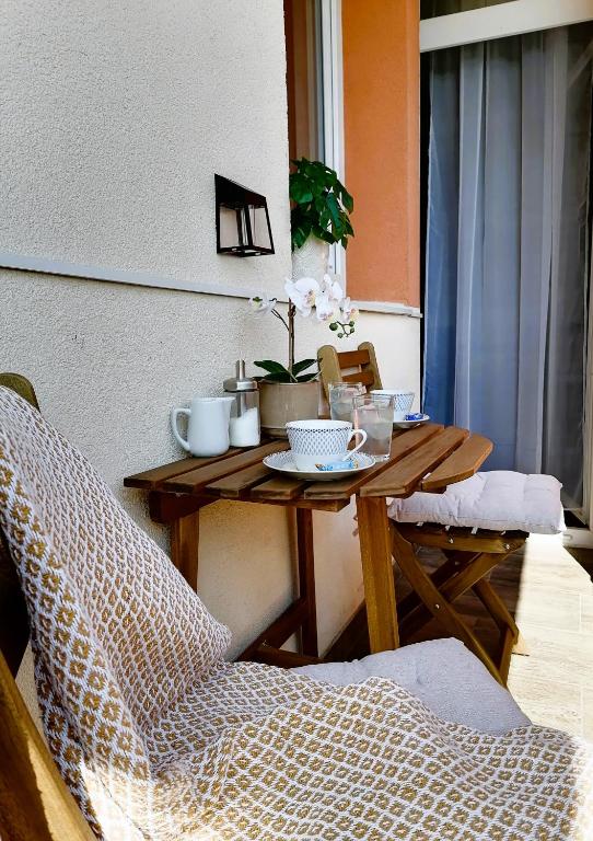Posezení v ubytování Shine Apartman