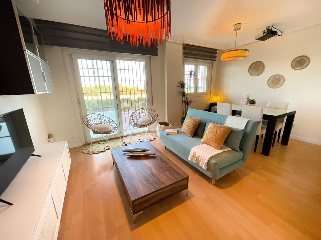 Χώρος καθιστικού στο KS Golf Playa - Kaleria Suites