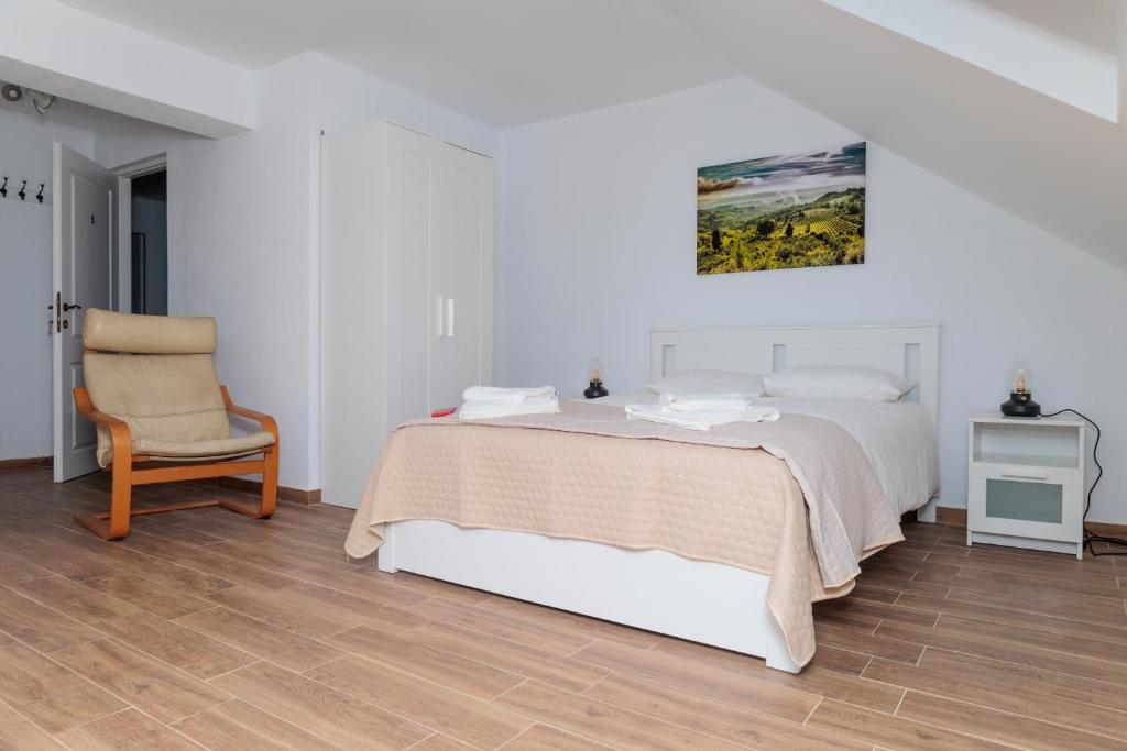 Postel nebo postele na pokoji v ubytování Casa Teodor