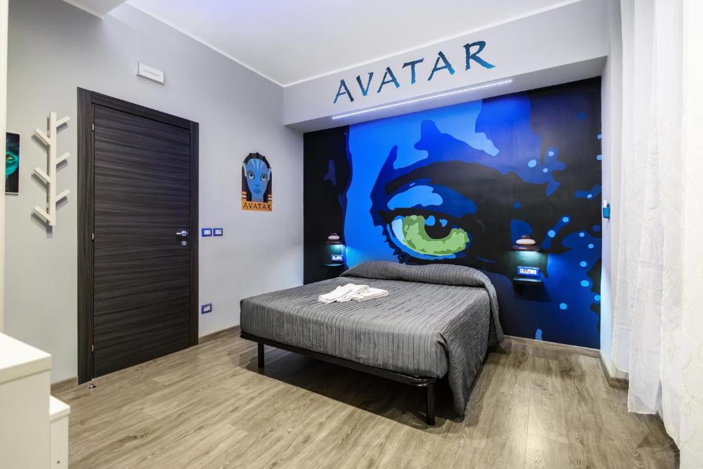 Postel nebo postele na pokoji v ubytování B&B Movie Dream