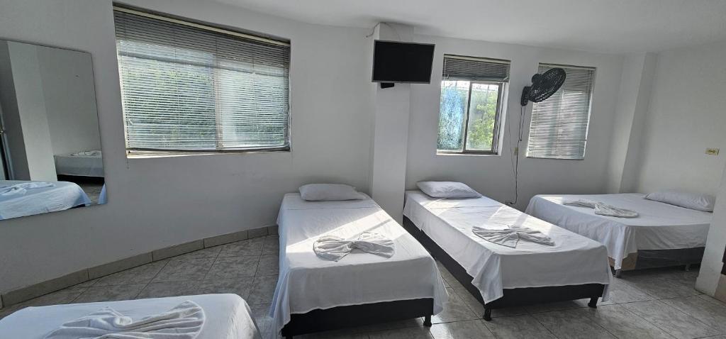 Postel nebo postele na pokoji v ubytování Hotel Bayadera Real