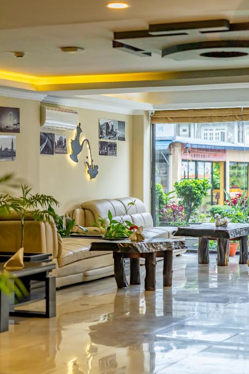 Posezení v ubytování Hotel Sarowar