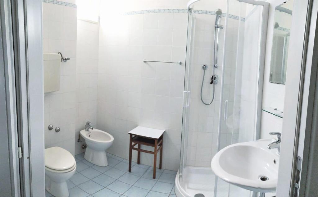 Koupelna v ubytování Hotel Roma