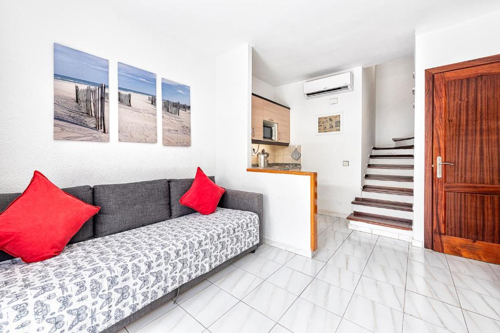 Posezení v ubytování DUPLEX en PARAÍSO