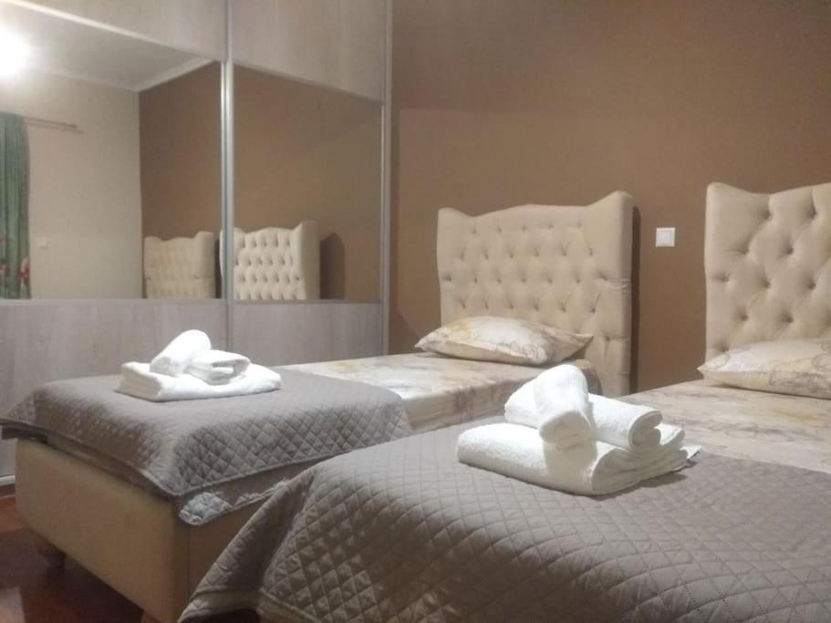 Ένα ή περισσότερα κρεβάτια σε δωμάτιο στο Fully equipped Apartment