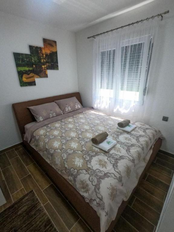 Postel nebo postele na pokoji v ubytování Vikendica na Drini - Drinska priča