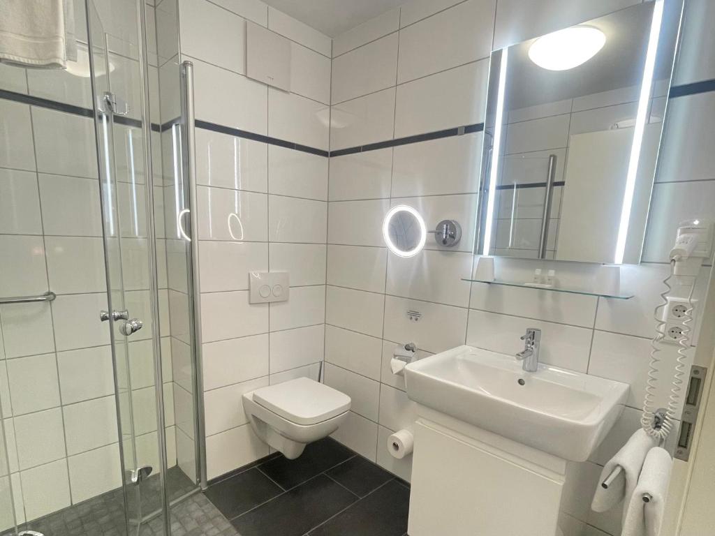 Vannituba majutusasutuses Apartments Boardinghaus Norderney