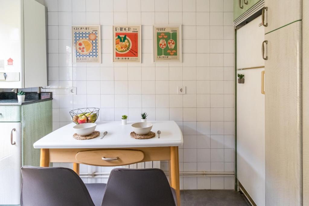 Kuchyň nebo kuchyňský kout v ubytování Moderno apartamento en pleno centro