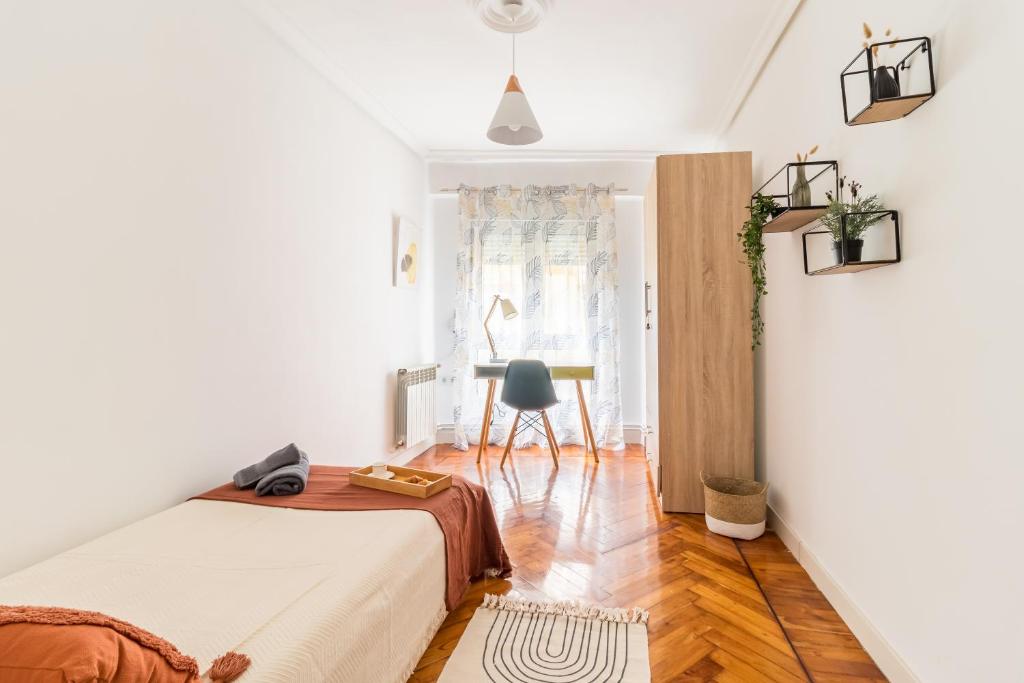 Postel nebo postele na pokoji v ubytování Moderno apartamento en pleno centro