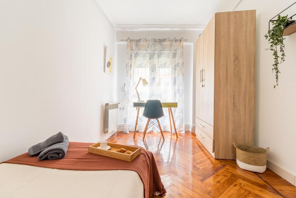 Postel nebo postele na pokoji v ubytování Moderno apartamento en pleno centro