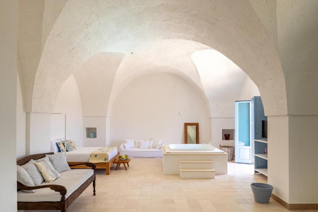 Posezení v ubytování Masseria Malvindi