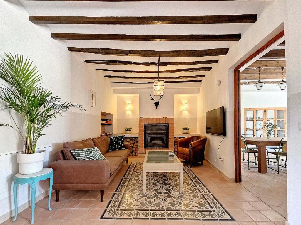 Posezení v ubytování Casa Rodriguillo