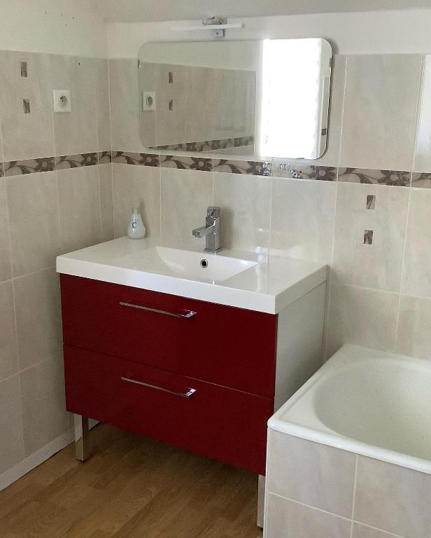 Koupelna v ubytování Autour Des Vignes B&B