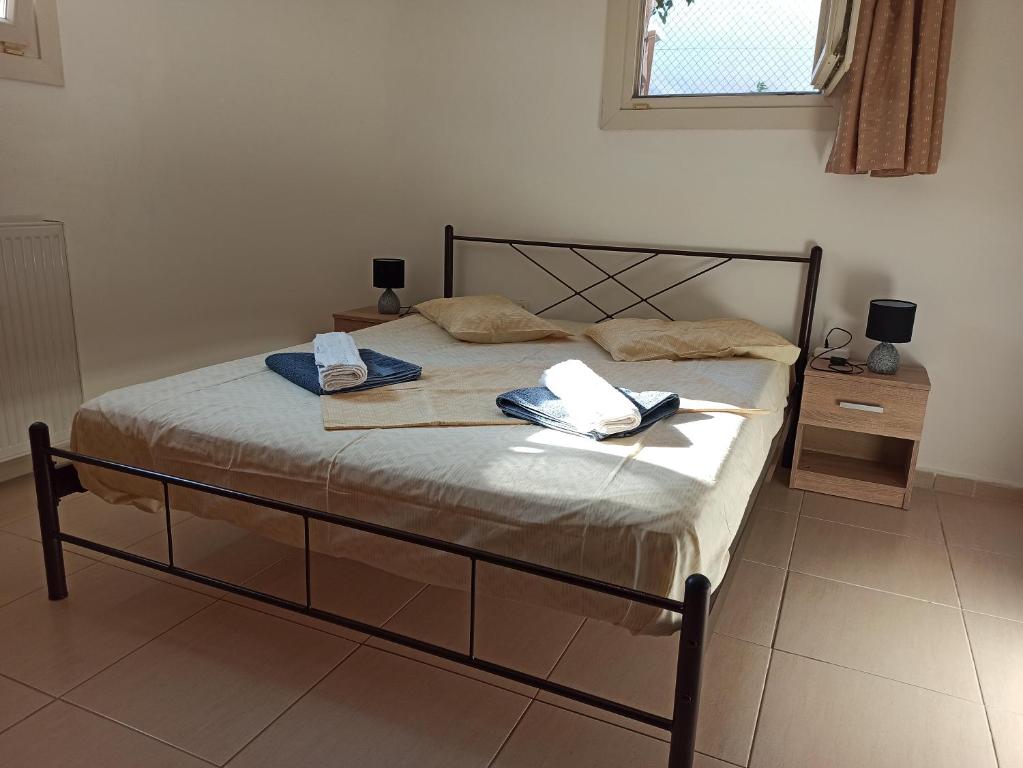 Posteľ alebo postele v izbe v ubytovaní Theodoras House