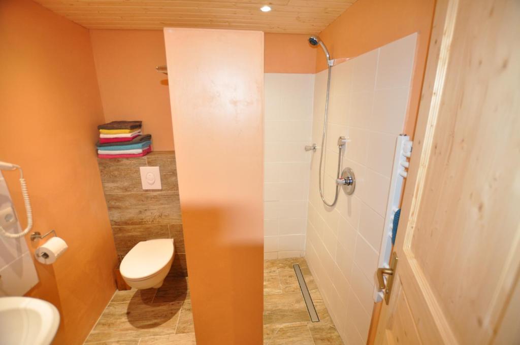 Koupelna v ubytování Kärnten Appartements