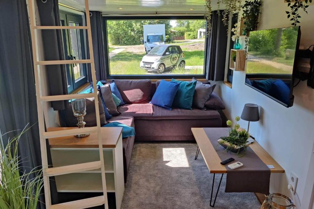 Setusvæði á Tiny House Ithblick direkt am See