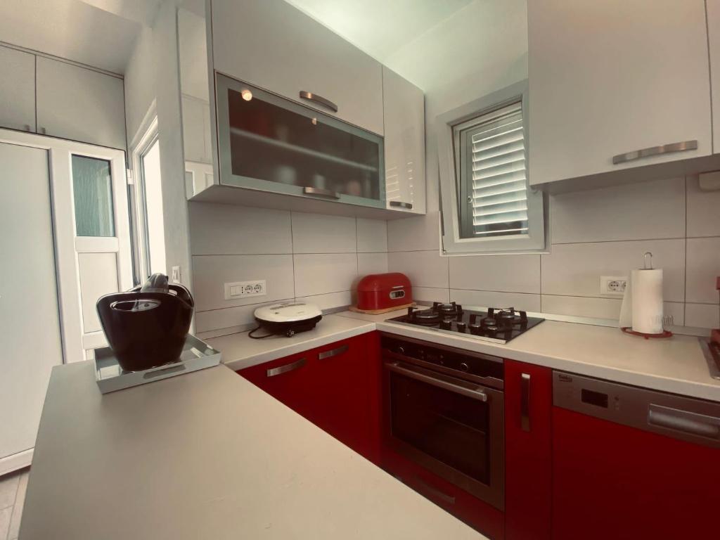 Kuchnia lub aneks kuchenny w obiekcie Island Šolta Comfort apartment Modesty