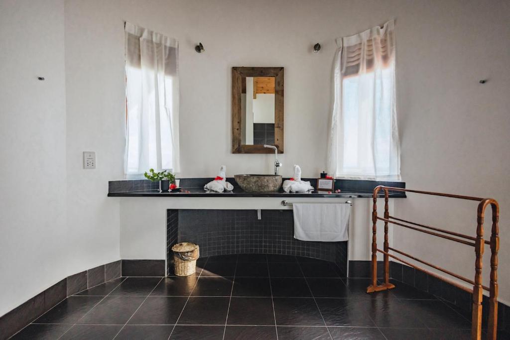 Kuchyň nebo kuchyňský kout v ubytování Villas de Jardin self-catering