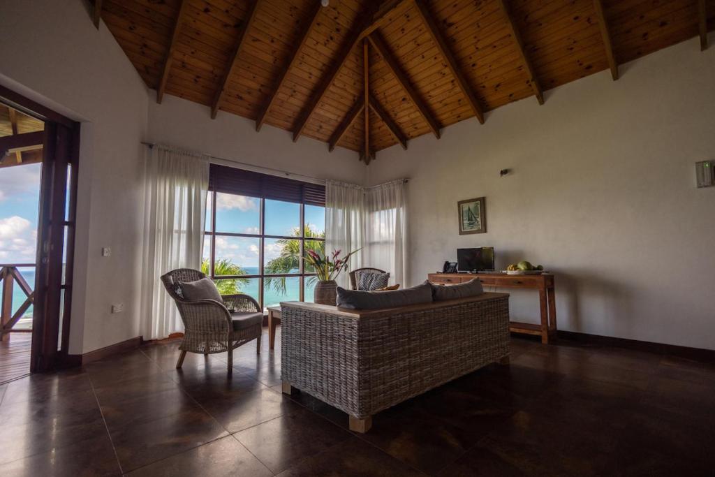 Posezení v ubytování Villas de Jardin self-catering