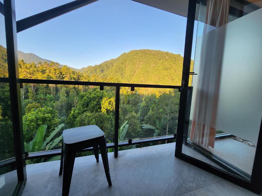 Nespecifikovaný výhled na hory nebo výhled na hory při pohledu z bed and breakfast