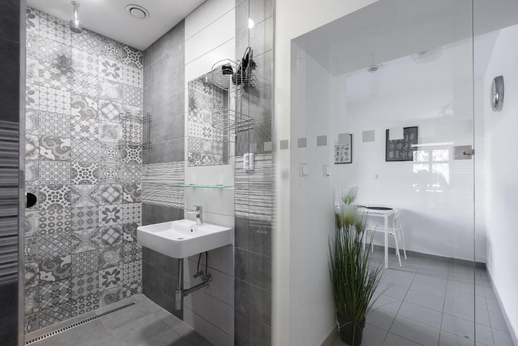 Koupelna v ubytování Apartmán Muzeum obchodu