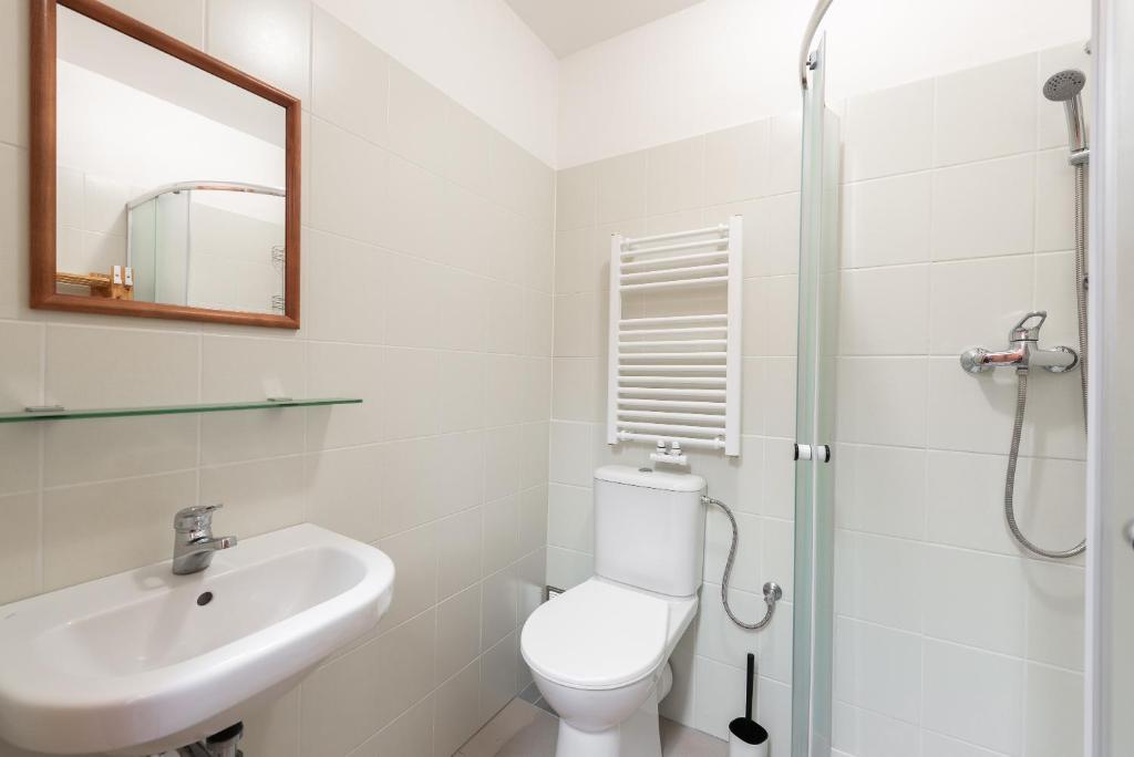 Koupelna v ubytování Apartmán Muzeum obchodu