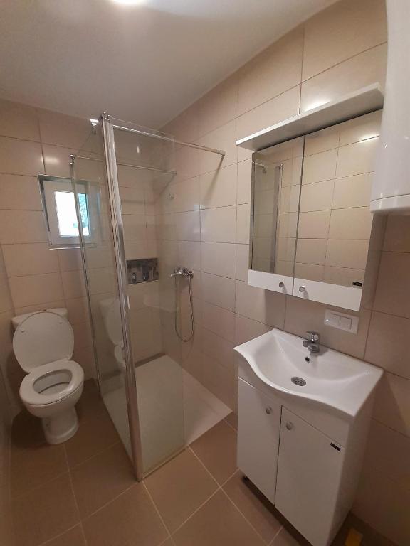 Koupelna v ubytování Apartman Predah Banja Vrujci