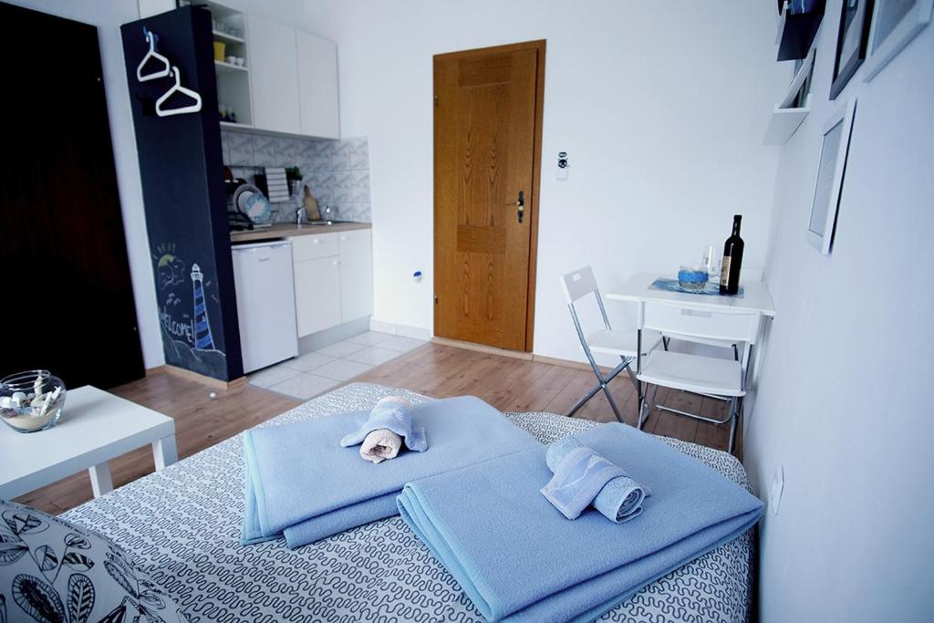 Kuchyňa alebo kuchynka v ubytovaní Studio Apartments Shanti