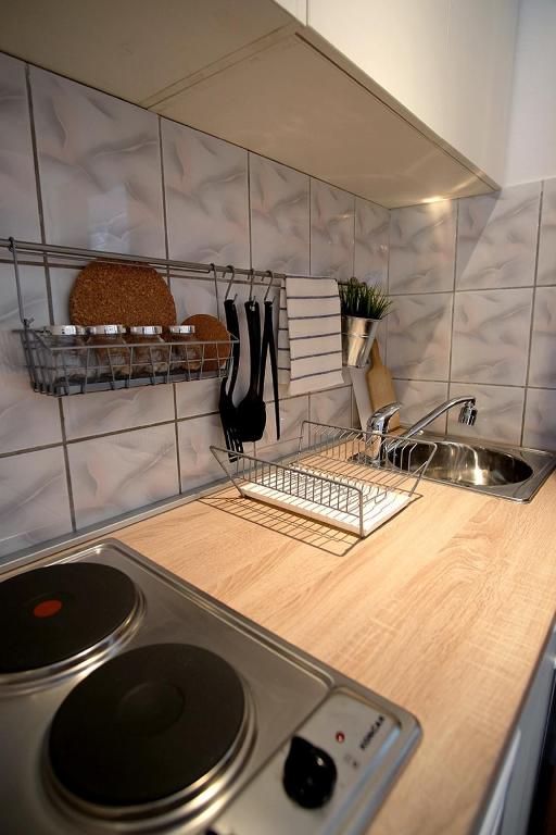 Kuchyňa alebo kuchynka v ubytovaní Studio Apartments Shanti