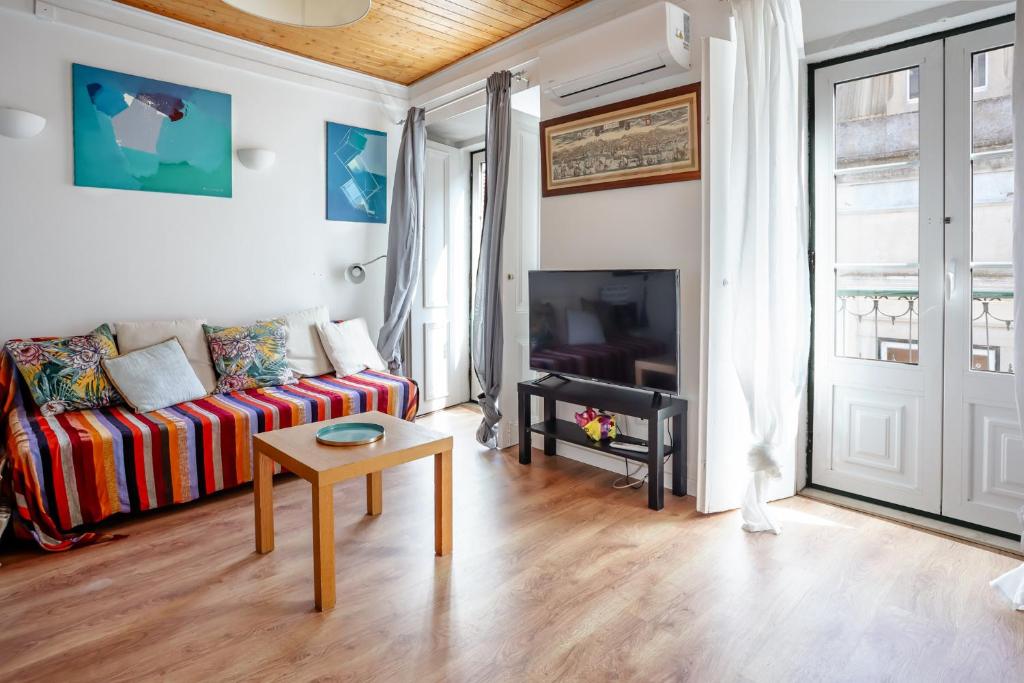 Khu vực ghế ngồi tại City Center Apt in Lively Bairro Alto!