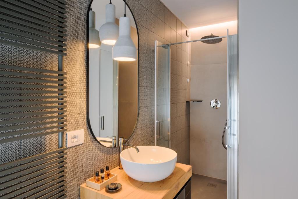 Koupelna v ubytování iCOLLIROSSI Agriturismo
