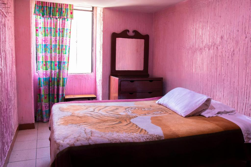 Postel nebo postele na pokoji v ubytování Hostal Carlos Luis