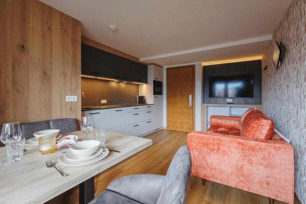 Posezení v ubytování hin&weg das Aparthotel