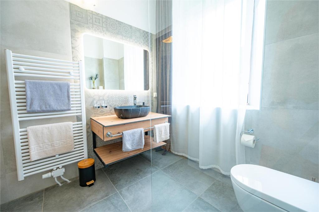 Koupelna v ubytování Lorettohof Hotel Garni