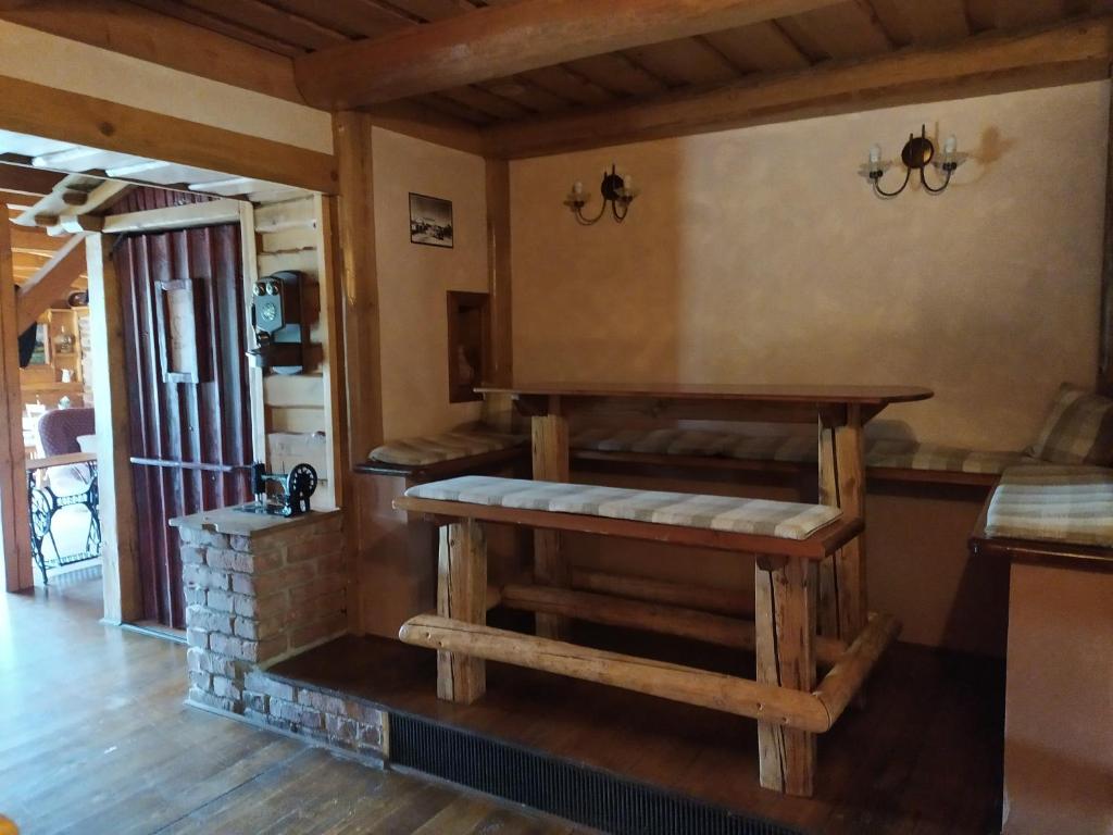 Posezení v ubytování Ubytování U Bohouše