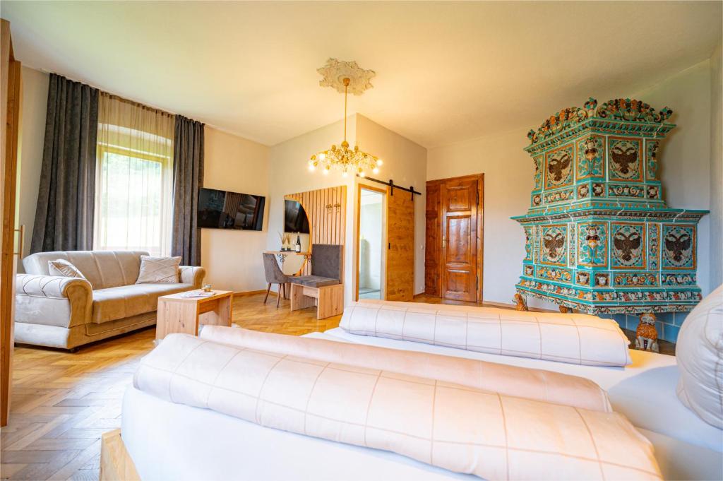 Posezení v ubytování Lorettohof Hotel Garni