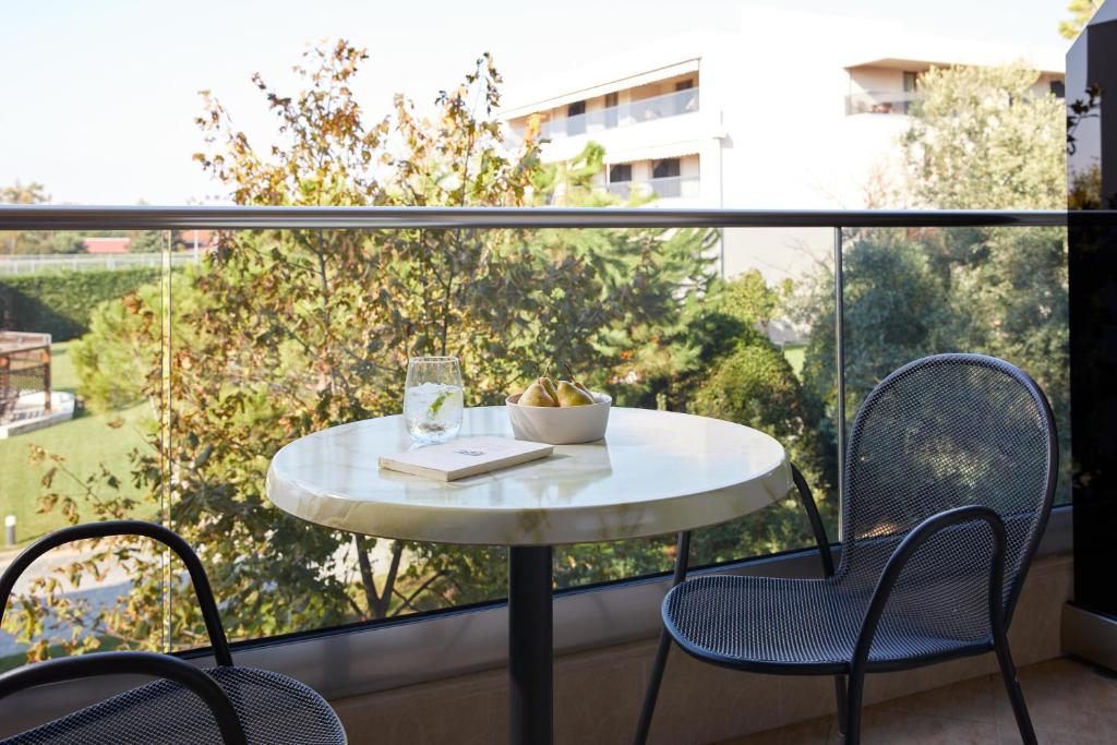 A balcony or terrace at Potidea Palace Hotel