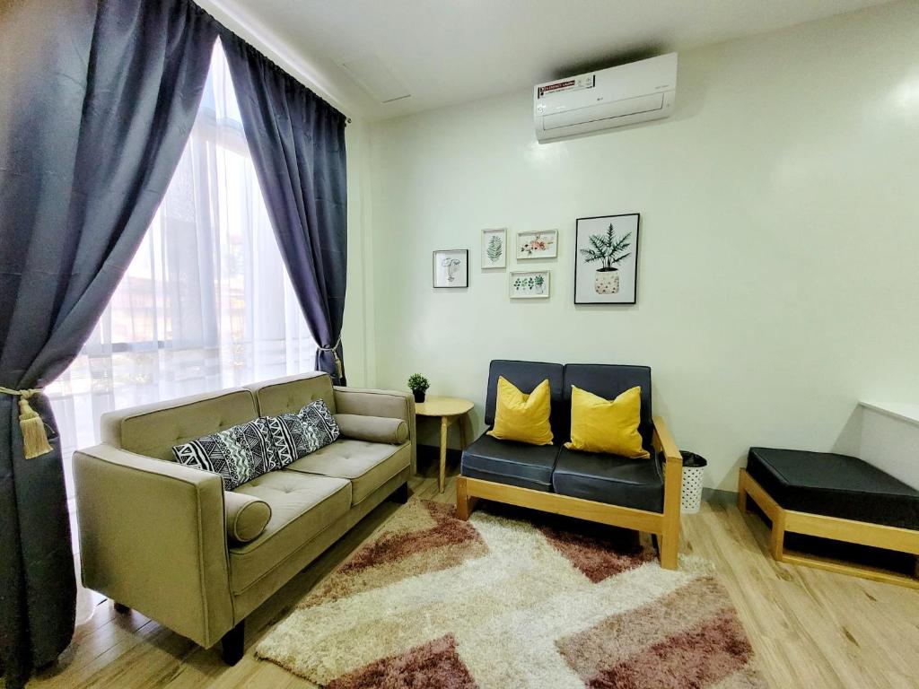 Posezení v ubytování CAP Apartments