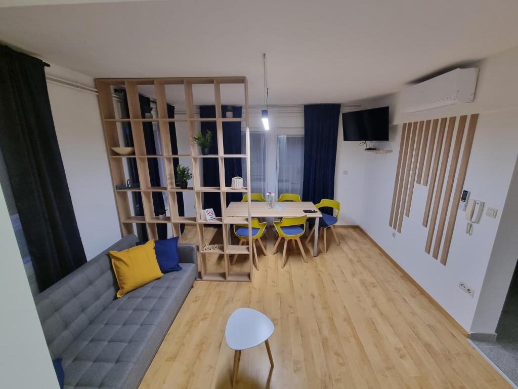 Posezení v ubytování KFN Concept One