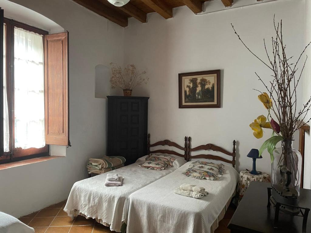 Postel nebo postele na pokoji v ubytování Casa Rural para descansar piscina cerca