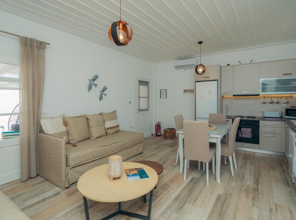 A kitchen or kitchenette at Erifili Houses