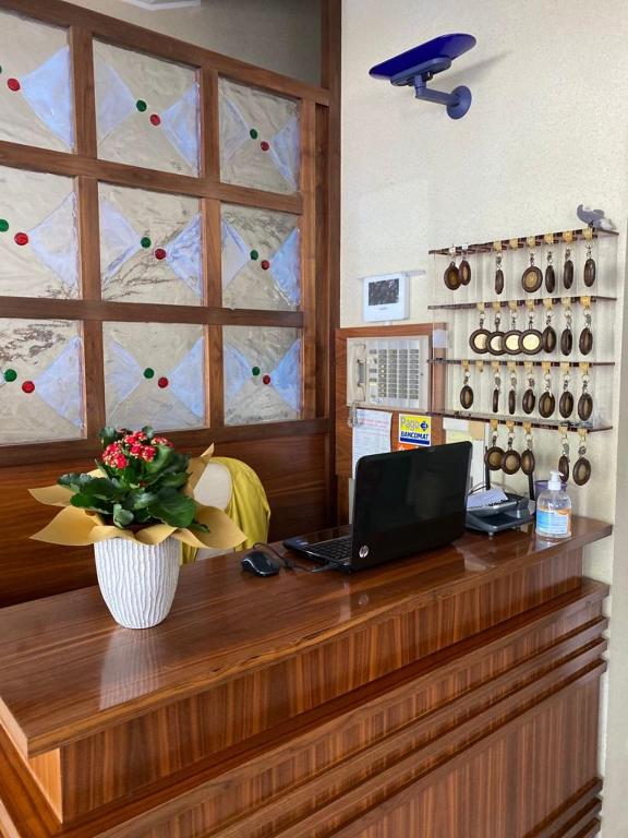 TV a/nebo společenská místnost v ubytování Hotel Rosy