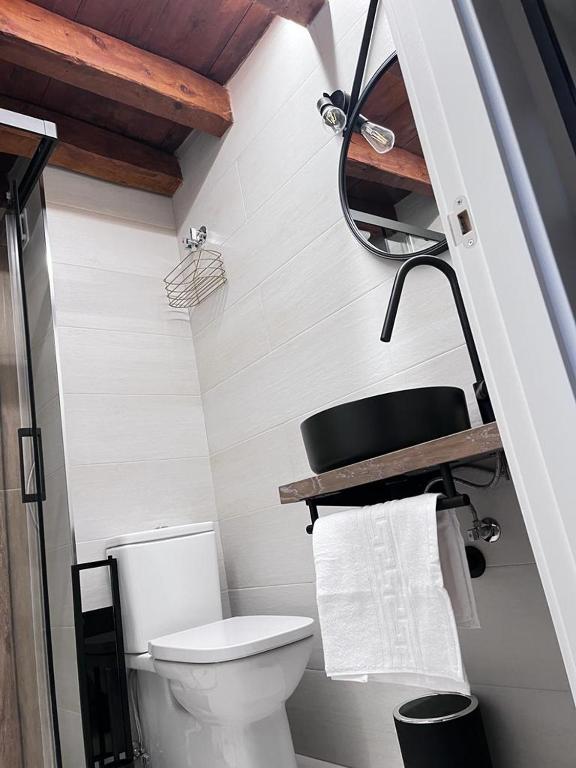 Koupelna v ubytování Apartamentos Numancia