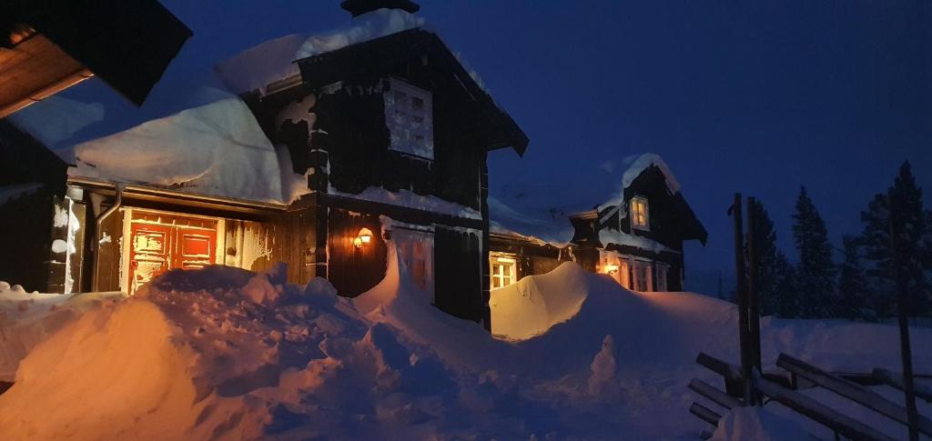 Luxurious, well-Equipped and modern Cabin by the Cross-Country Ski Trails v zimě