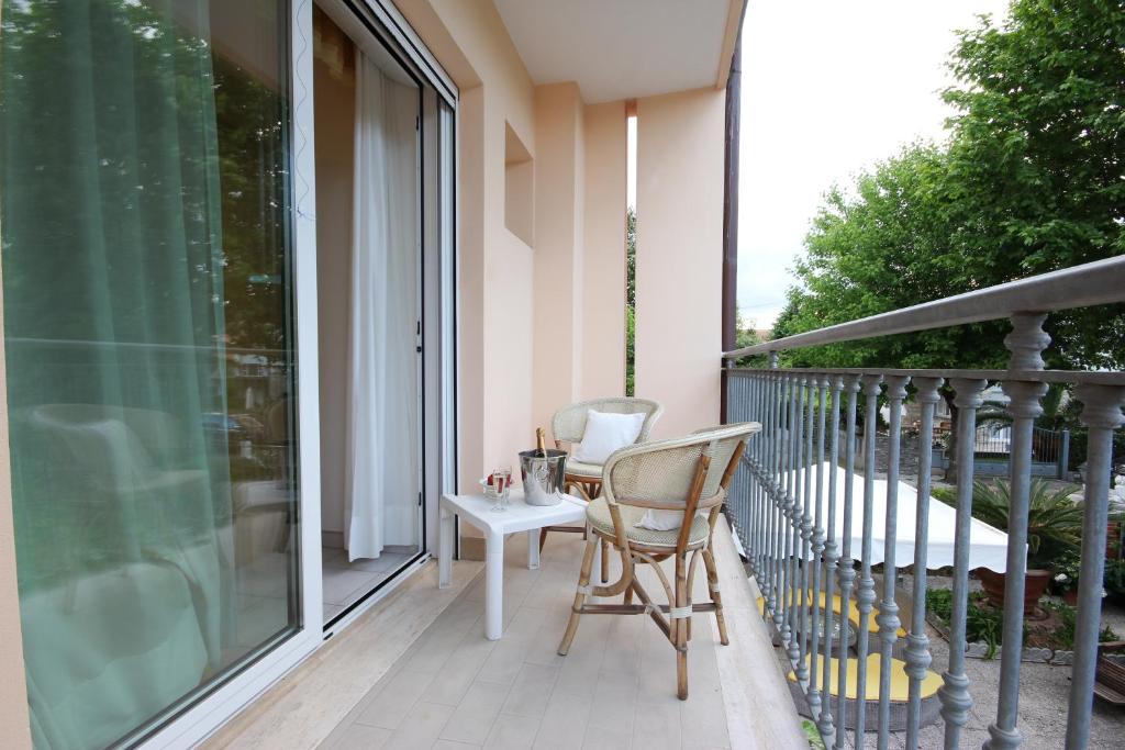 Balkón nebo terasa v ubytování Hotel Miramare