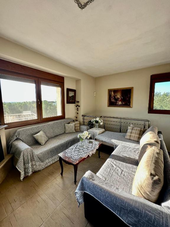 Posezení v ubytování Villa Elia in Nea Kallikrateia